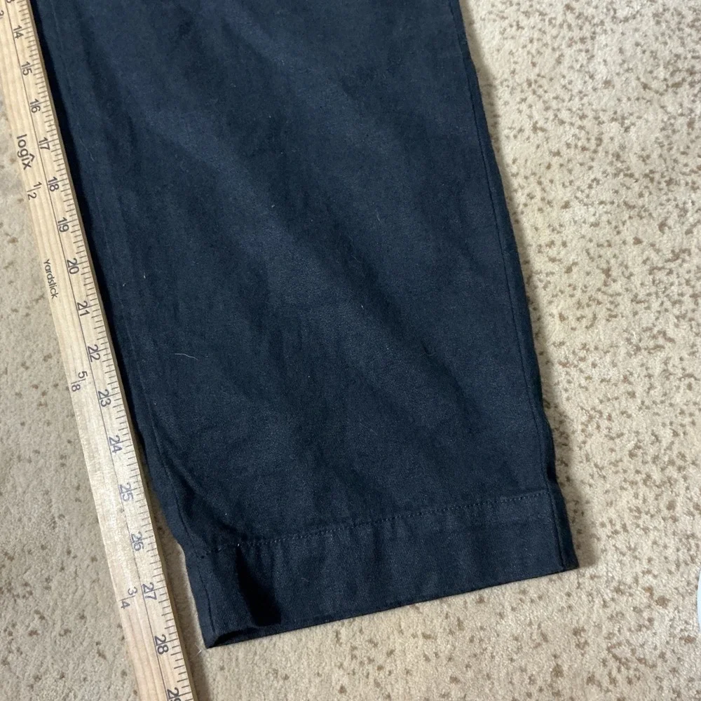Afends Sustainable Minimalist Suit Pants Mens Sz 32 Black Hemp Organic Cotton